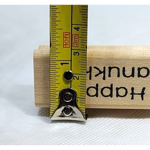 Nicole Quality Value Holiday Expressions Happy Hanukkah Wood Rubber Stamp - Picture 4 of 8